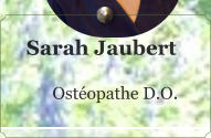 Sarah Jaubert  Ostéopathe D.O.